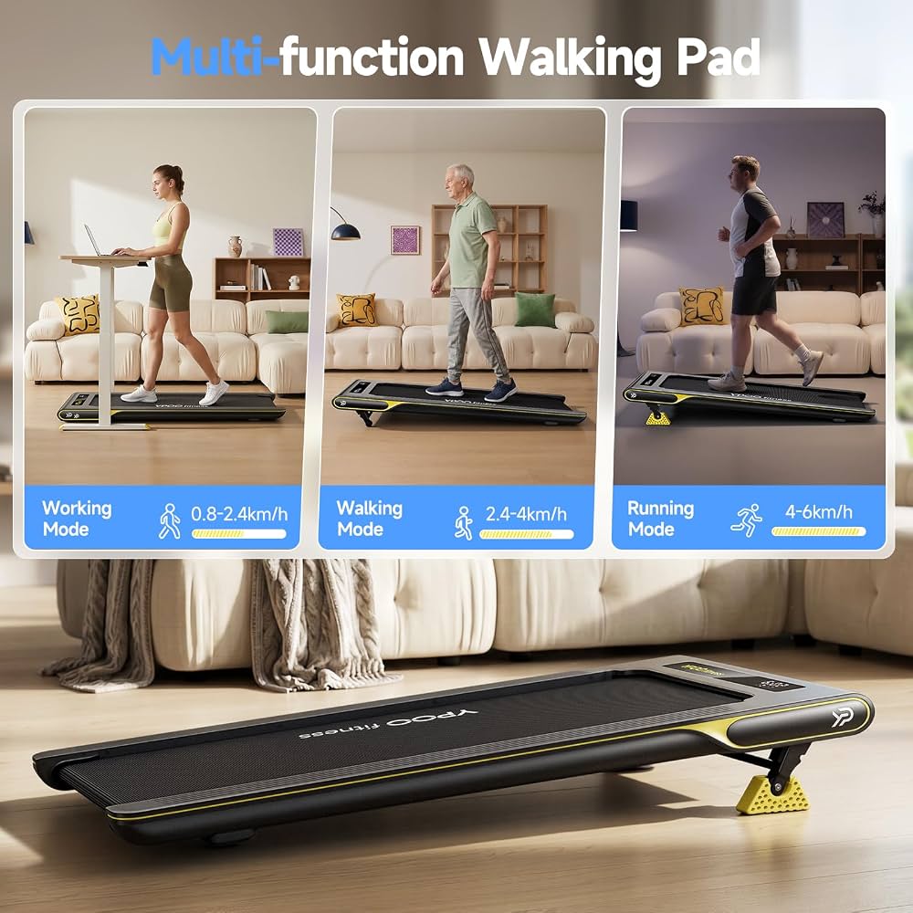 14% Incline 3-in-1 Ultra-Slim Walking Pad Treadmill – 158 kg Capacity