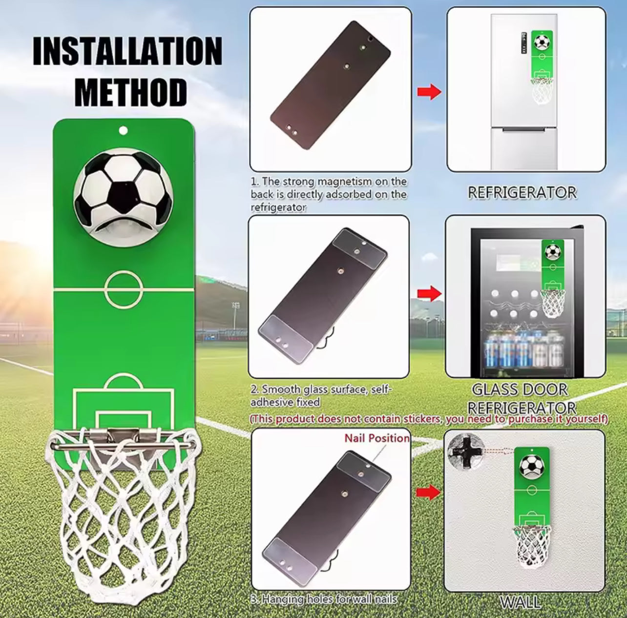 Magnetic Sports-Ball Wall Bottle Opener