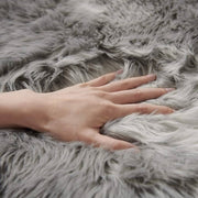 60 × 180 cm Pink Faux-Sheepskin Fur Runner