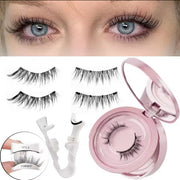 2-Pair Magnetic False Eyelash Set with Applicator