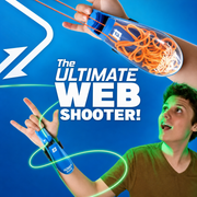 Web Shooter - Rope Launcher Wristband Toy,  Automatic Recoil Flying String Shooter with Night Glow
