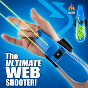 Web Shooter - Rope Launcher Wristband Toy,  Automatic Recoil Flying String Shooter with Night Glow