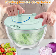6-in-1 Salad Spinner, Vegetable Washer & Slicer Set