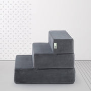 Small Charcoal Foam Pet Stairs – 38 cm High × 53 cm Wide