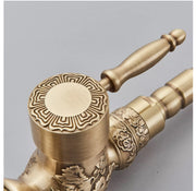 Antique Brass Single-Lever Bathroom Basin Mixer Tap