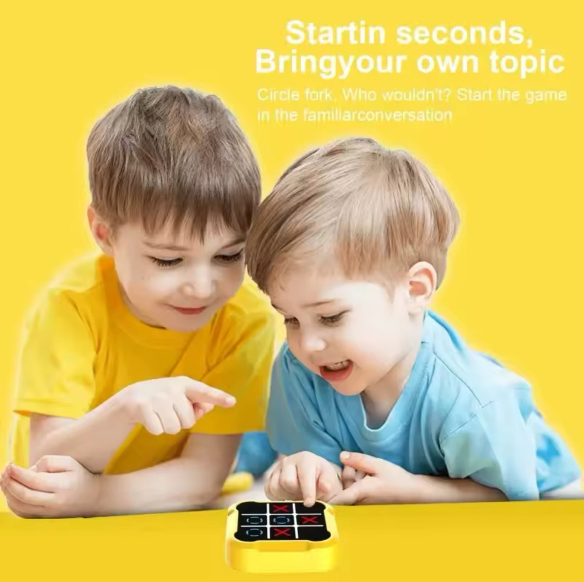 Tic Tac Toe Electronic Chessboard Multifunctional Children's Education Strategy Toy Interactive Brain Game Parent-Child Fun