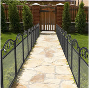 5-Panel Expandable Metal Garden Fence & Pet Barrier