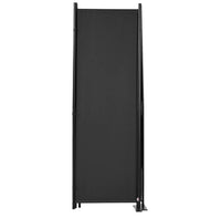 224 × 171 cm 4-Panel Folding Room Divider – Black or White