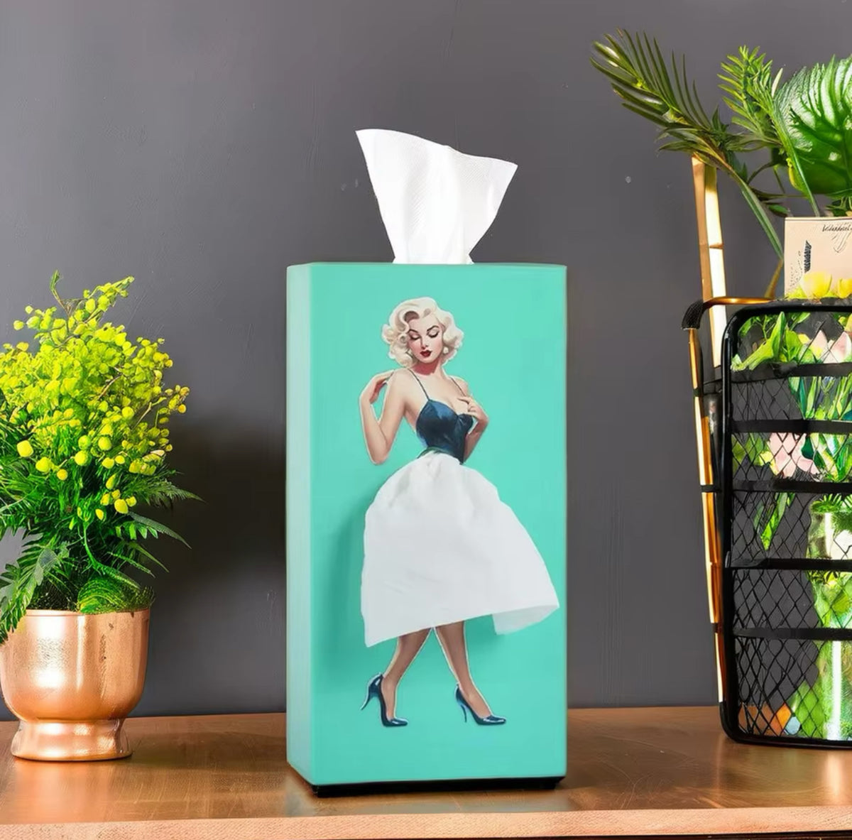 Anime-Girl Puffy-Skirt Tissue Box Cover