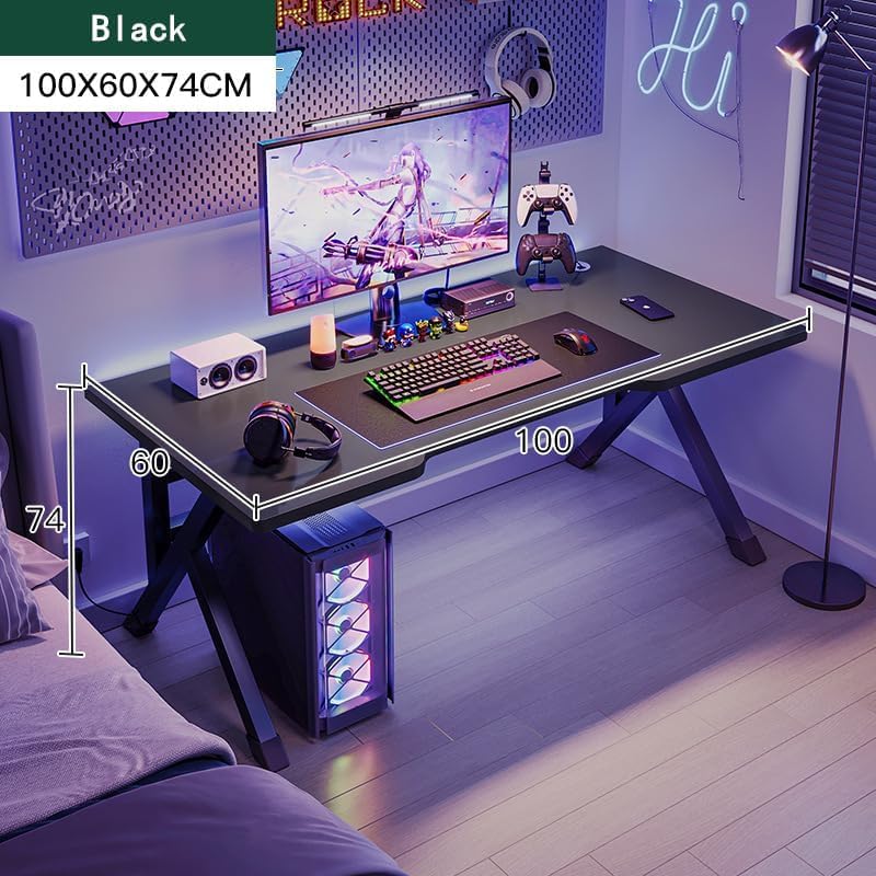 Black Gaming & Home-Office Desk – 80 or 100 cm
