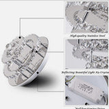 Luxury Crystal 36W Ceiling Light Flush Mount Chandelier Bedroom light Remote