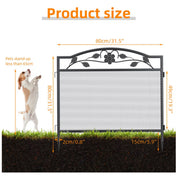 5-Panel Expandable Metal Garden Fence & Pet Barrier