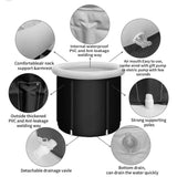 Portable Ice Bath Tub Athletes Cold Hot Water Therapy Folding Bathtub