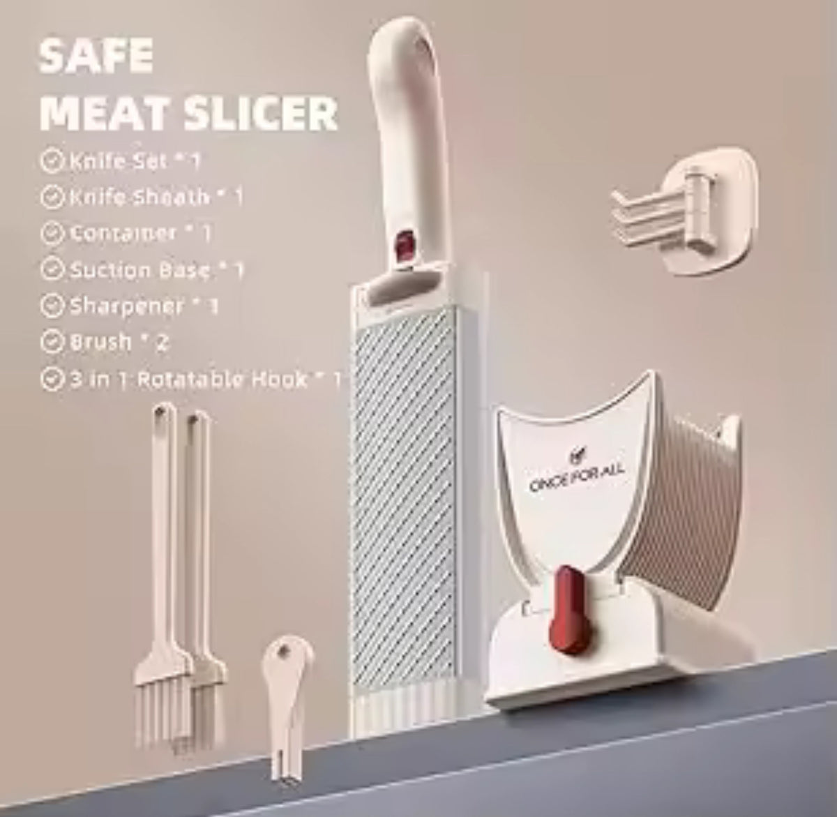 Mini Manual Stainless-Steel Fresh-Meat Cutter