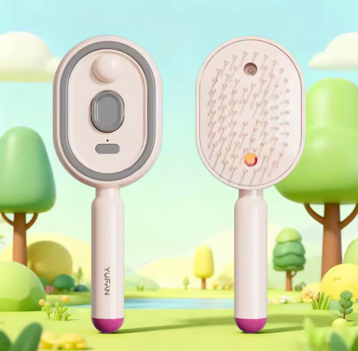 Electric Steam Hair Brush Comb & Mist Function Simultaneously Stronger Ion Technology Less Breakage No Residue for Beautiful Hai