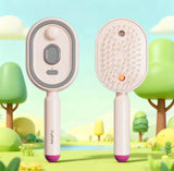 Electric Steam Hair Brush Comb & Mist Function Simultaneously Stronger Ion Technology Less Breakage No Residue for Beautiful Hai