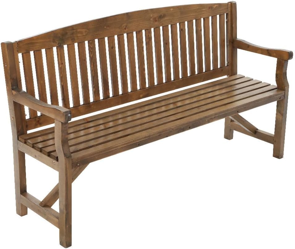 160 cm Water-Repellent Timber Garden Bench