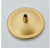 WELS Shower System Set Antique Brass Rainfall Shower Head Hand Shower Wall Mount