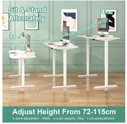 Standing Desk Electric Adjustable Height Sit Stand Workstation 120cm