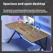 100 cm Black K-Shaped Gaming & Office Desk