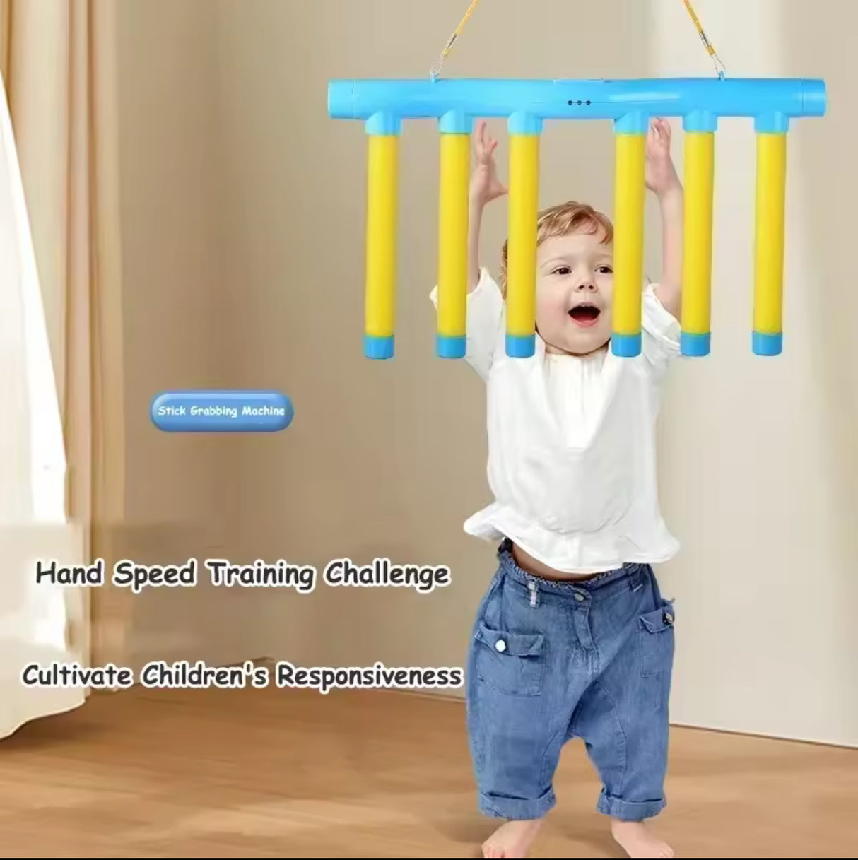 Challenge Falling Sticks Game Kids Stick Catching Toy Training Reaction Ability Educational Parent-Child Interactive Toy Sports