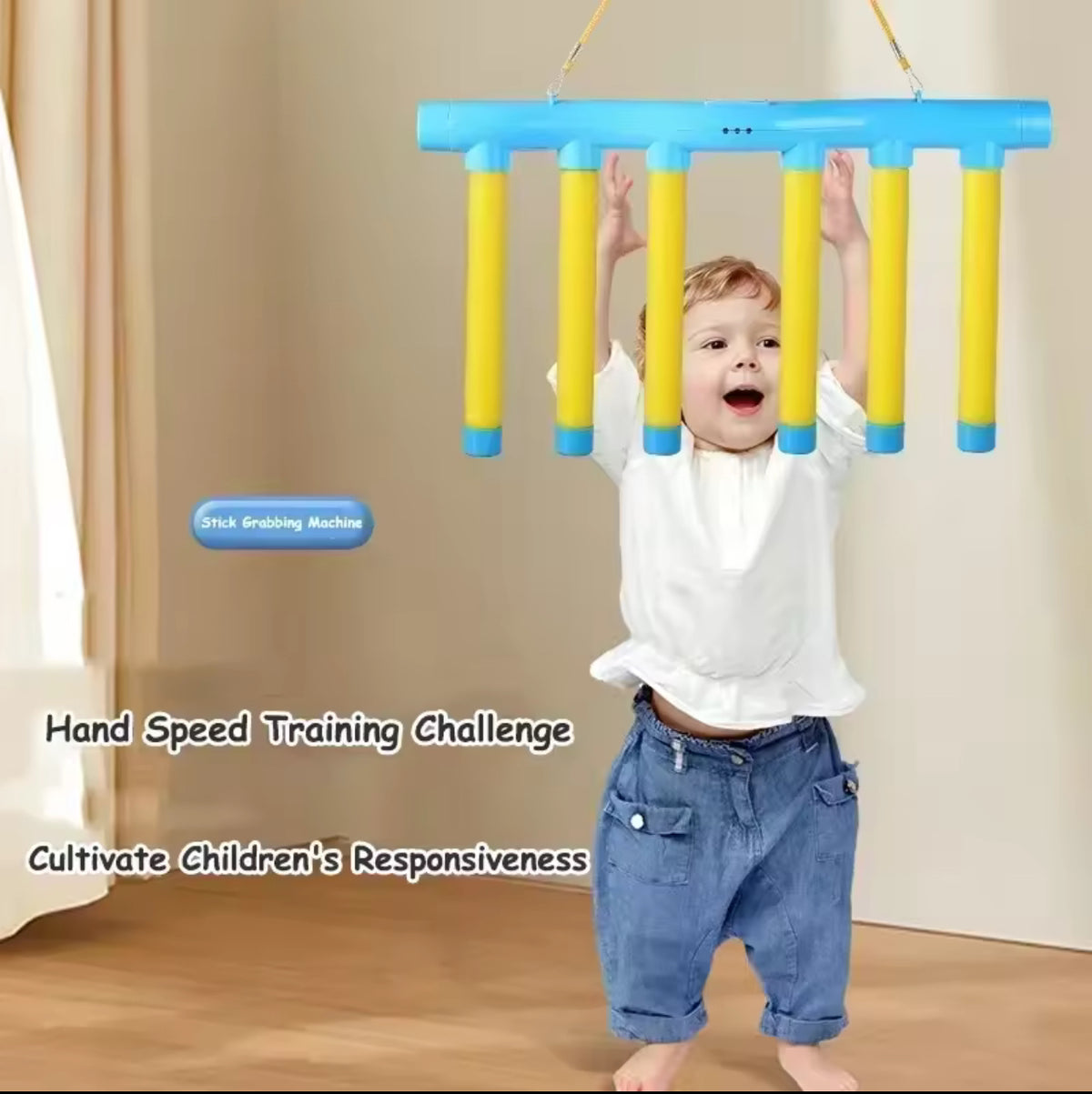 Falling-Stick Reaction Game for Kids & Families