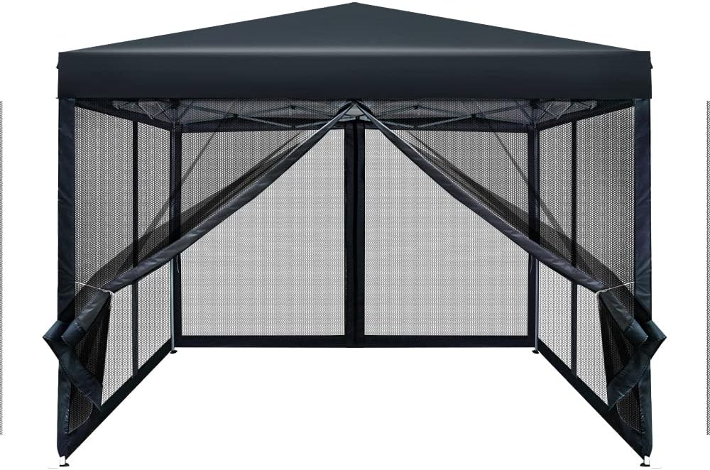 3 x 3 m Pop-Up Gazebo with Mesh Walls – 3 Colours