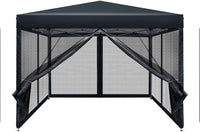 3 x 3 m Pop-Up Gazebo with Mesh Walls – 3 Colours