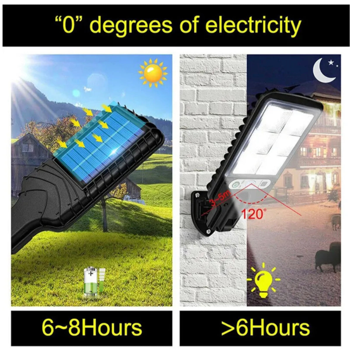 8000W LED Solar Flood Light Motion Sensor Security Wall Yard Street Outdoor Lamp