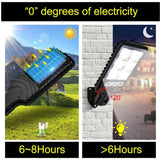 8000W LED Solar Flood Light Motion Sensor Security Wall Yard Street Outdoor Lamp