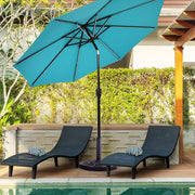 Round Resin Patio Umbrella Base for 38–48 mm Poles