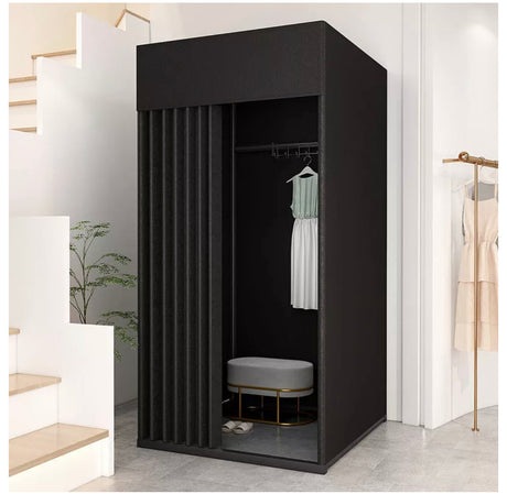 Clothing Store Fitting Room Privacy Protect Portable Dressing Room with Curtain