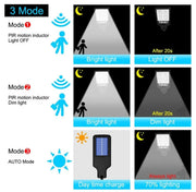 8000W LED Solar Flood Light Motion Sensor Security Wall Yard Street Outdoor Lamp