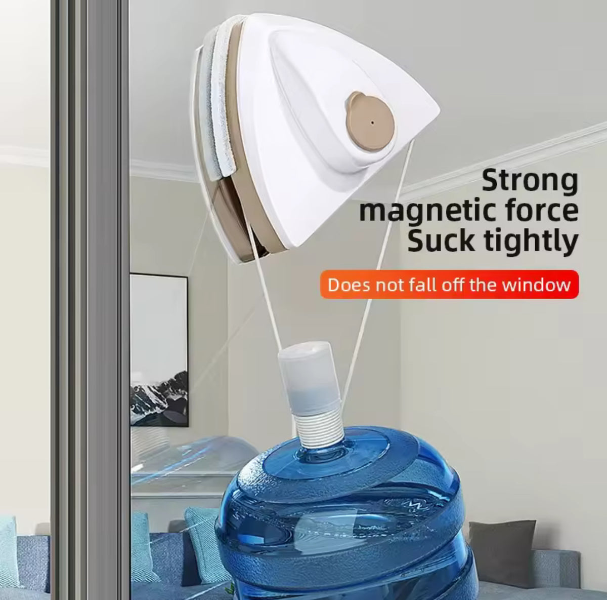 Double-Sided Magnetic Window Cleaning Tool