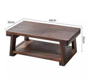 Adjustable Folding Solid-Wood Tatami Tea Table