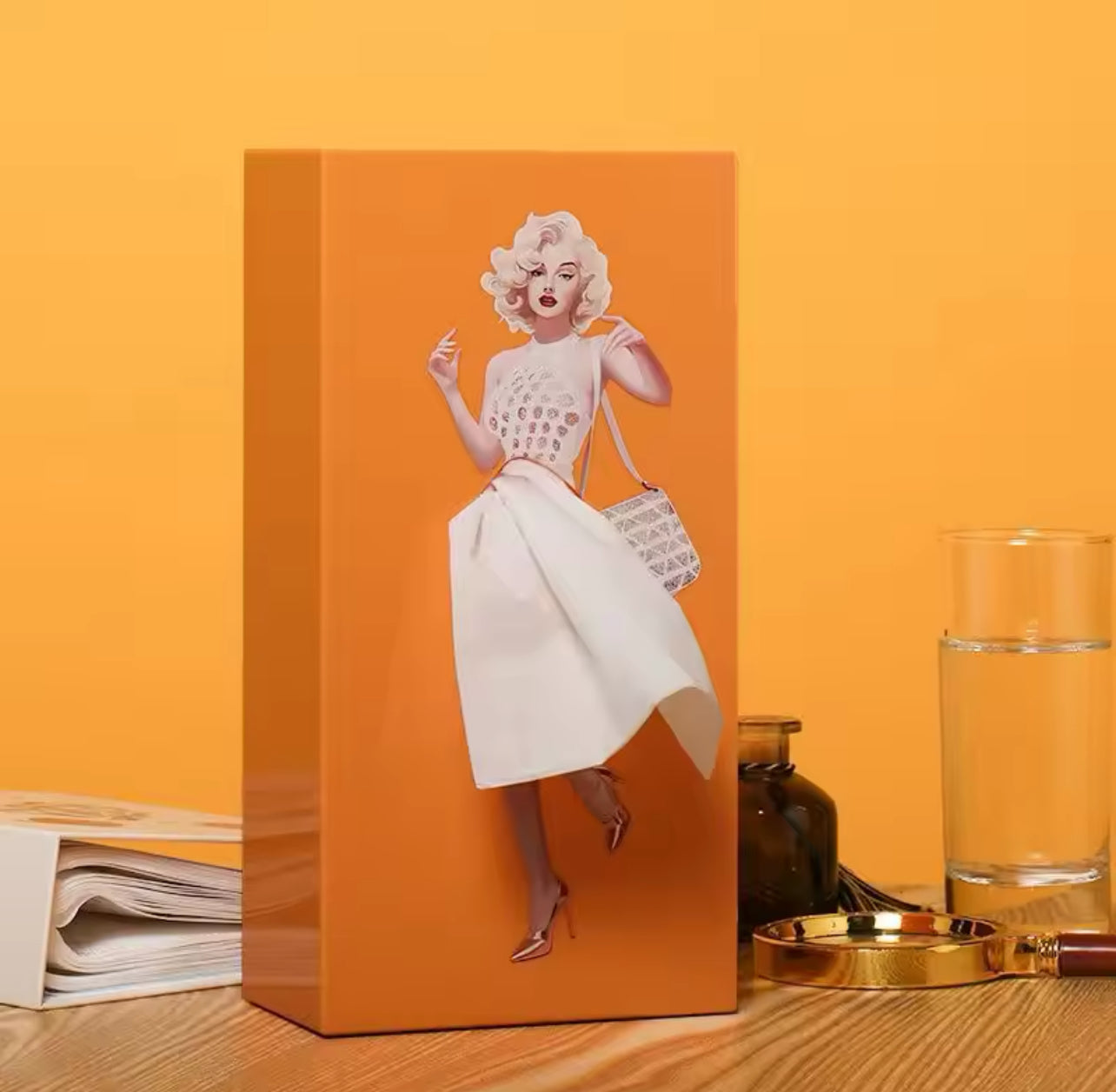 Anime-Girl Puffy-Skirt Tissue Box Cover