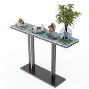 Emerald-Green Marble Console Table