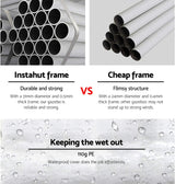 3x6 Marquee Gazebo, Camping Tent Wedding Gazebos Garden Shed Outdoor Party Canopy Patio Carport Car, White 4 Window Wall Carry Bag Water Resistant and UV