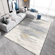 Modern Abstract Washable Short-Pile Area Rug