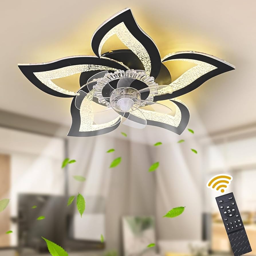 62.5 cm Low-Profile Ceiling Fan Light with Remote & App