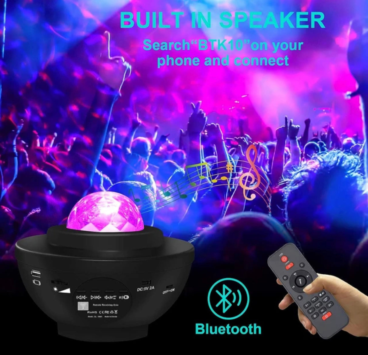 Galaxy lamp™ Starry Projector Galaxy Night Light, Bluetooth USB Music Player (Buy 2 Get 1 FREE)