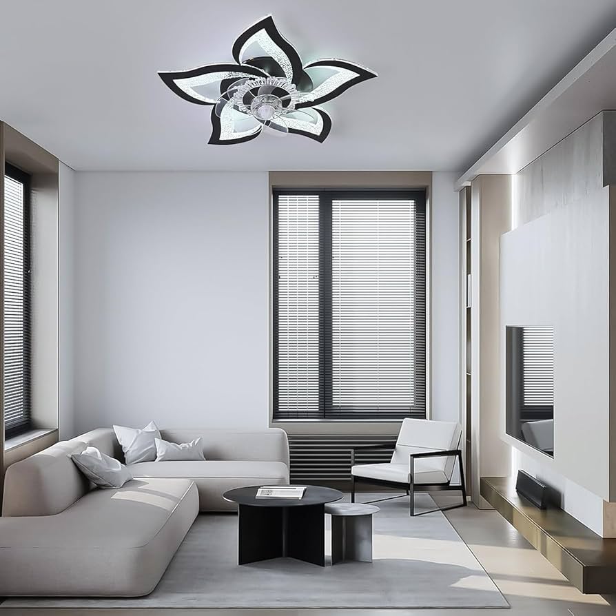 62.5 cm Low-Profile Ceiling Fan Light with Remote & App