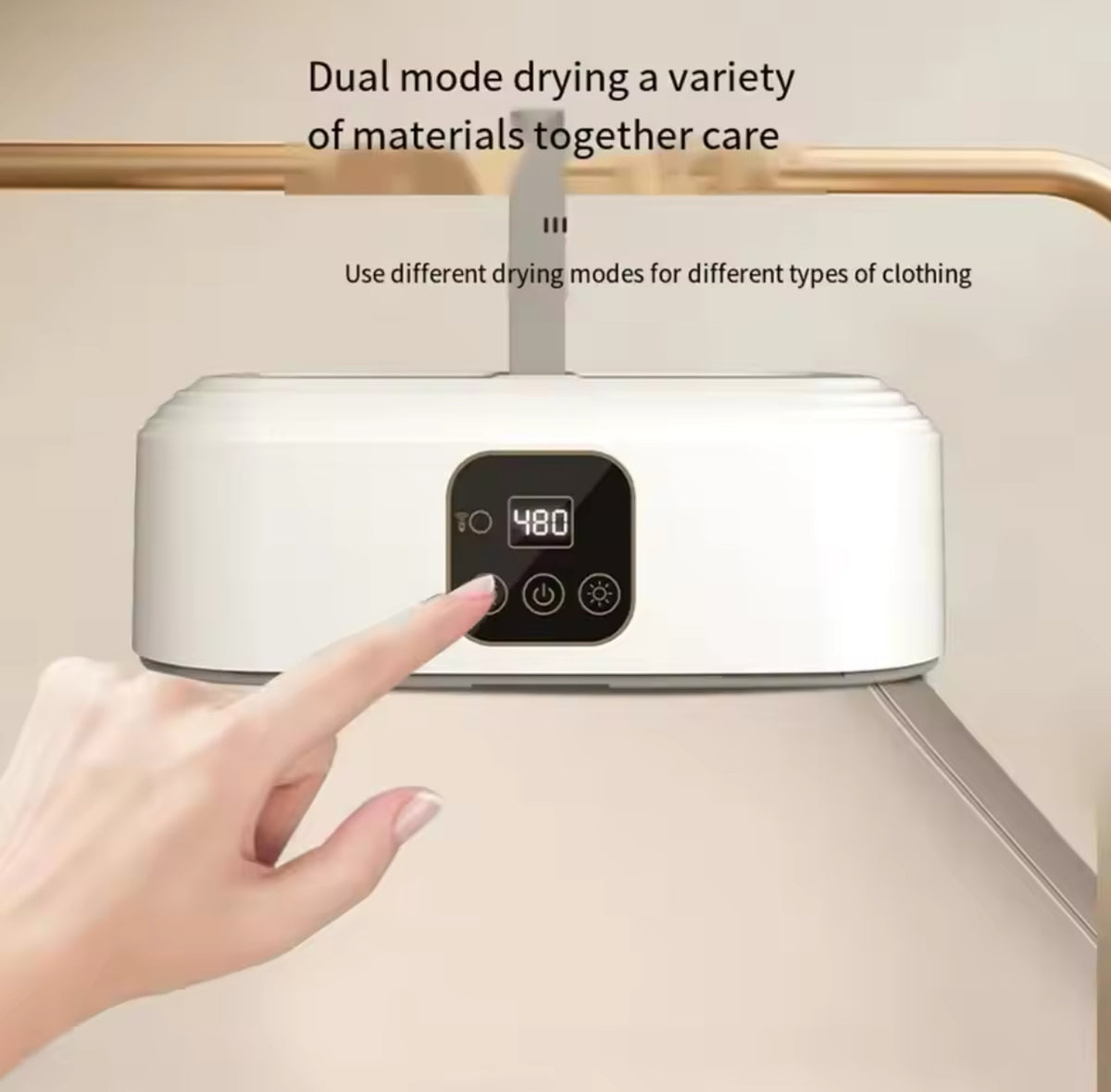 Folded Electric Clothes Dryer Smart Drying Rack Hang Ultraviolet Dryer Machine Portable Travel Warm Air Dryer 220V For Home