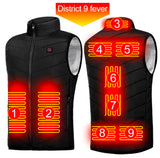 Electric Vest Heated Jacket USB Thermal Warm Heat Pad Winter Body Warmer Unisex