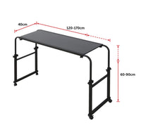 Mobile Overbed Laptop & Work Table with Wheels