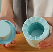 Compact Round Silicone Ice Mould – 8 × 6 × 7.5 cm