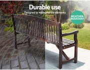 160 cm Water-Repellent Timber Garden Bench