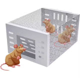 Household Fully Automatic Mouse Trap Safe Continuous Mouse Trap No Return Indoor Large Space Non-toxic Reusable Humane Rat Trap