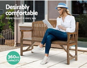 160 cm Water-Repellent Timber Garden Bench