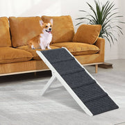 90 cm Folding White Dog Ramp with 3 Height Settings